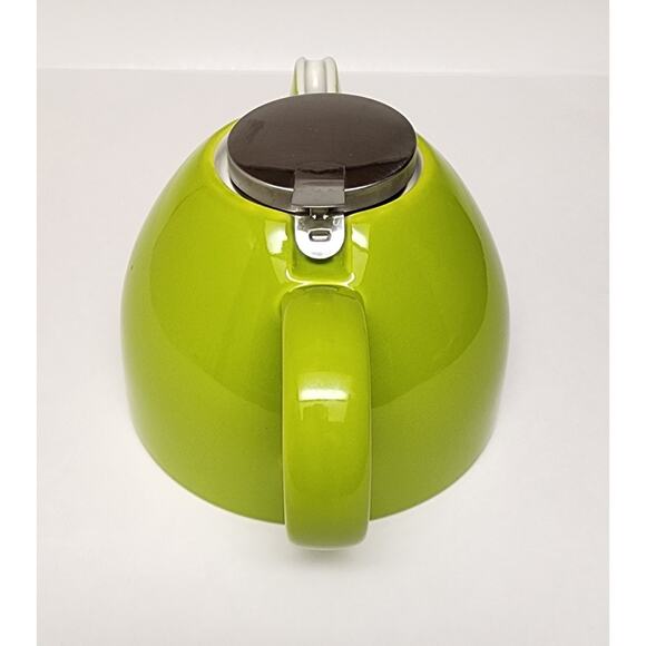 Tea Forte Pugg 24oz Ceramic Teapot Improved Stainless Tea Infuser & Lid - Picture 4 of 9